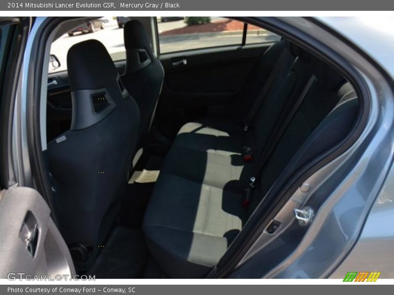 Mercury Gray / Black 2014 Mitsubishi Lancer Evolution GSR