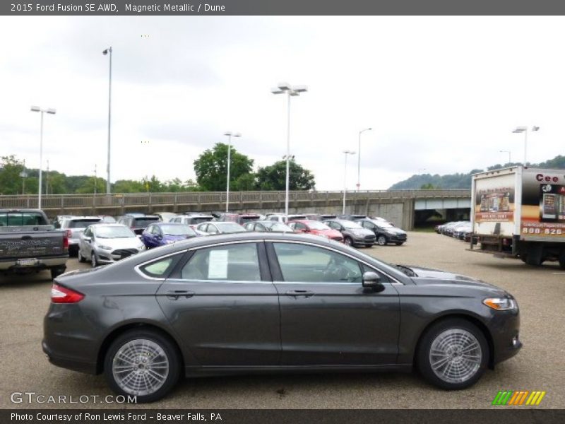 Magnetic Metallic / Dune 2015 Ford Fusion SE AWD