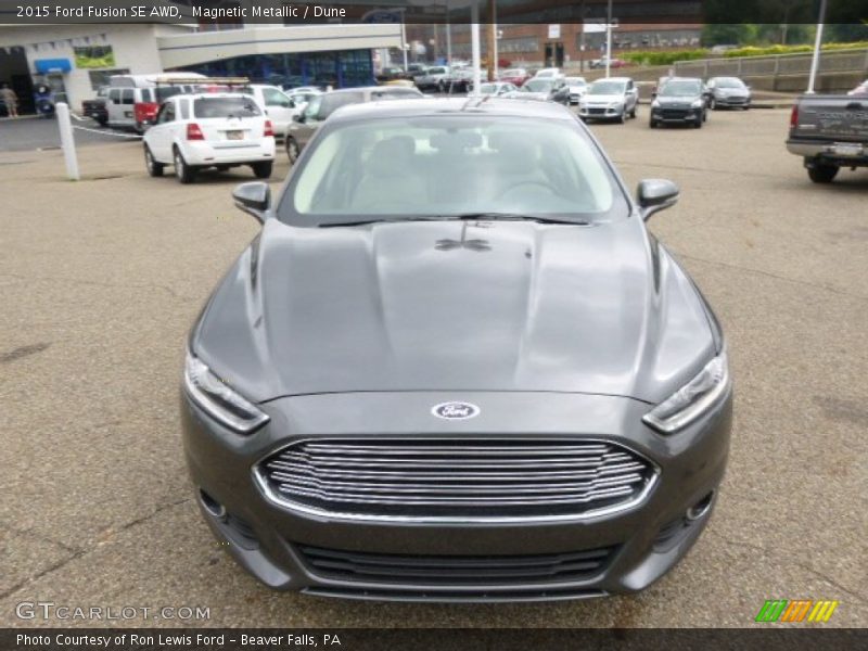 Magnetic Metallic / Dune 2015 Ford Fusion SE AWD