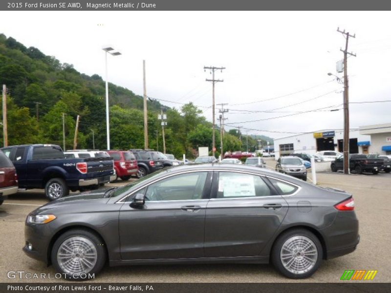 Magnetic Metallic / Dune 2015 Ford Fusion SE AWD