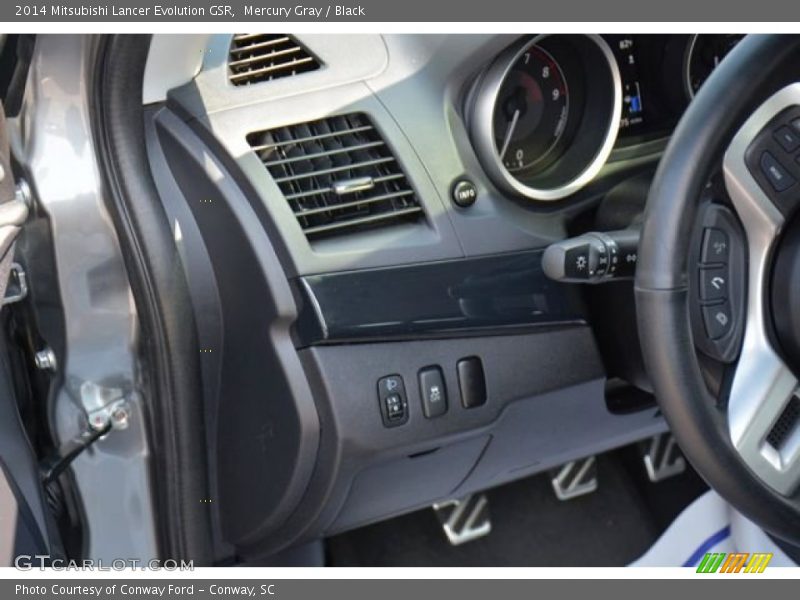 Mercury Gray / Black 2014 Mitsubishi Lancer Evolution GSR