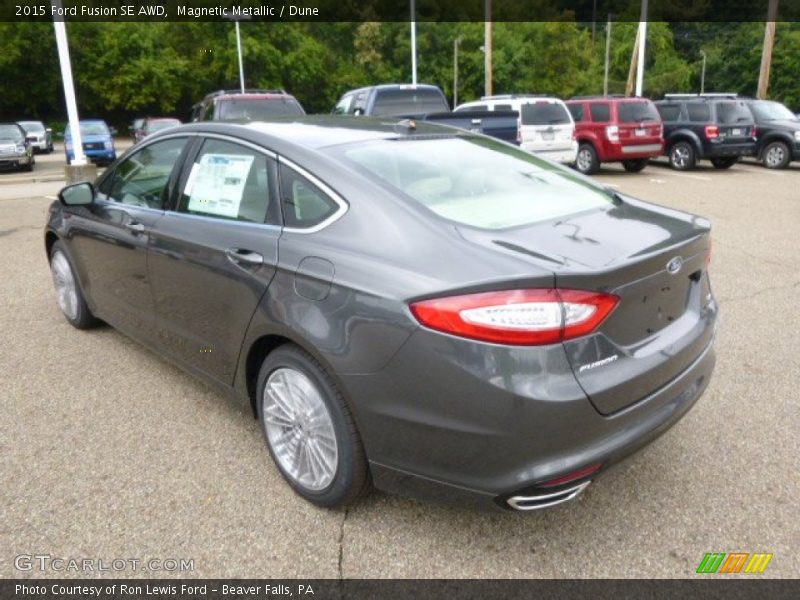 Magnetic Metallic / Dune 2015 Ford Fusion SE AWD