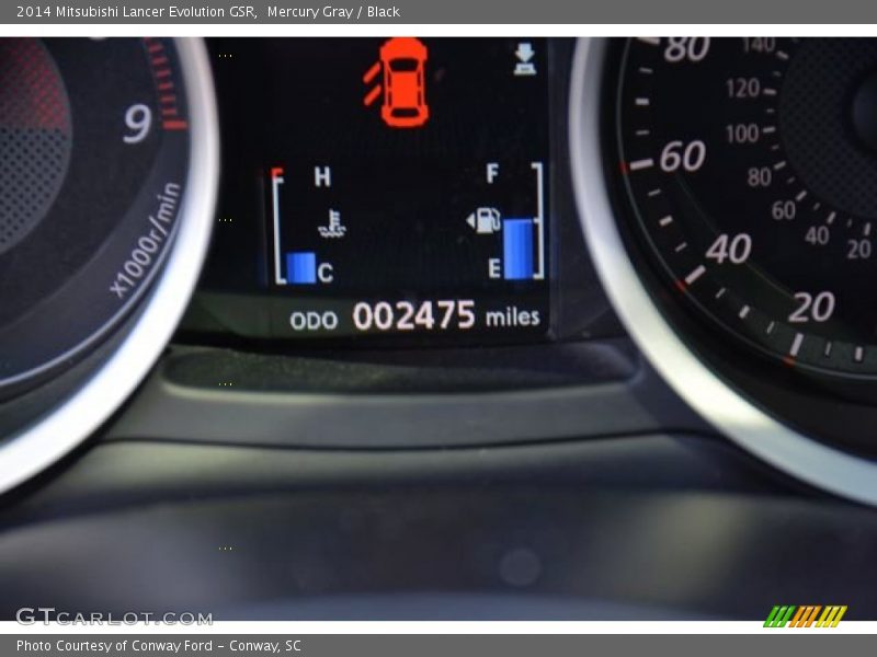 Mercury Gray / Black 2014 Mitsubishi Lancer Evolution GSR
