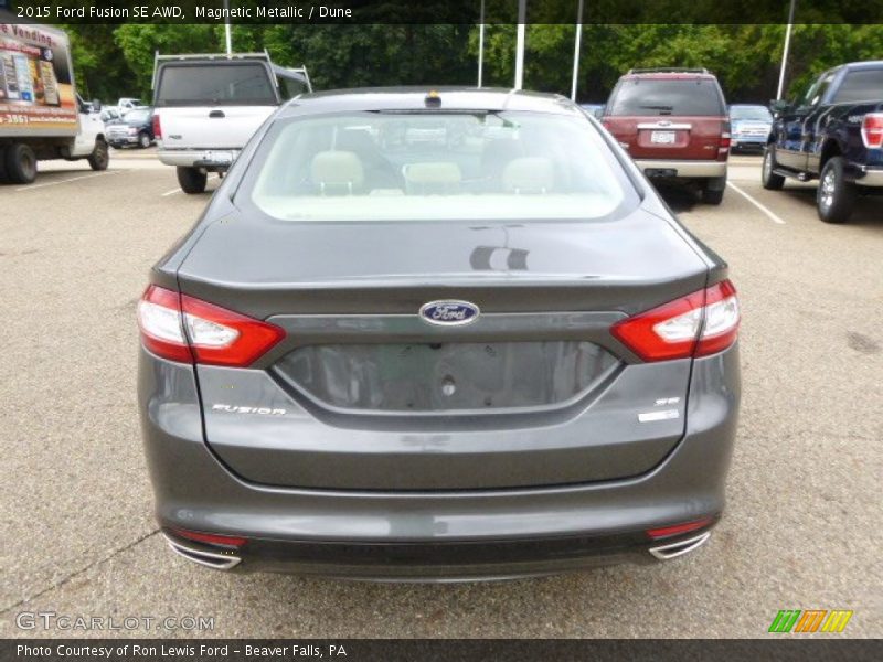 Magnetic Metallic / Dune 2015 Ford Fusion SE AWD