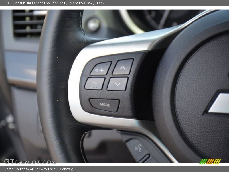 Mercury Gray / Black 2014 Mitsubishi Lancer Evolution GSR