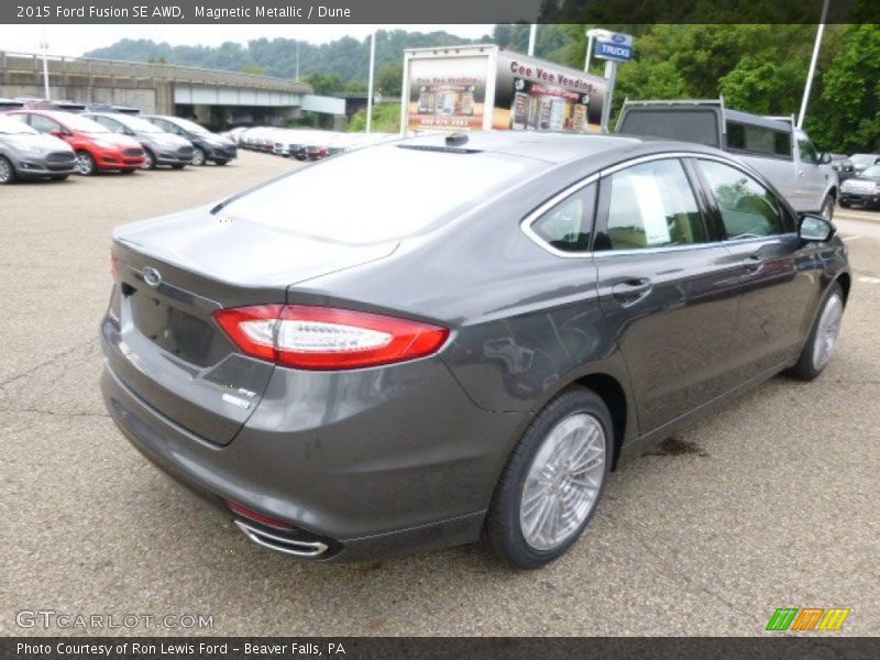 Magnetic Metallic / Dune 2015 Ford Fusion SE AWD