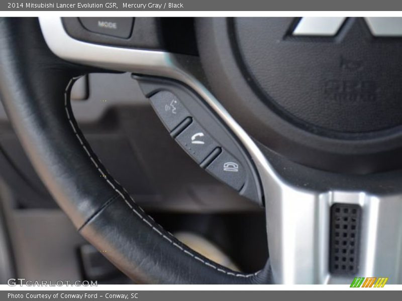 Mercury Gray / Black 2014 Mitsubishi Lancer Evolution GSR