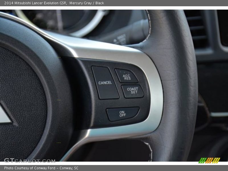 Mercury Gray / Black 2014 Mitsubishi Lancer Evolution GSR