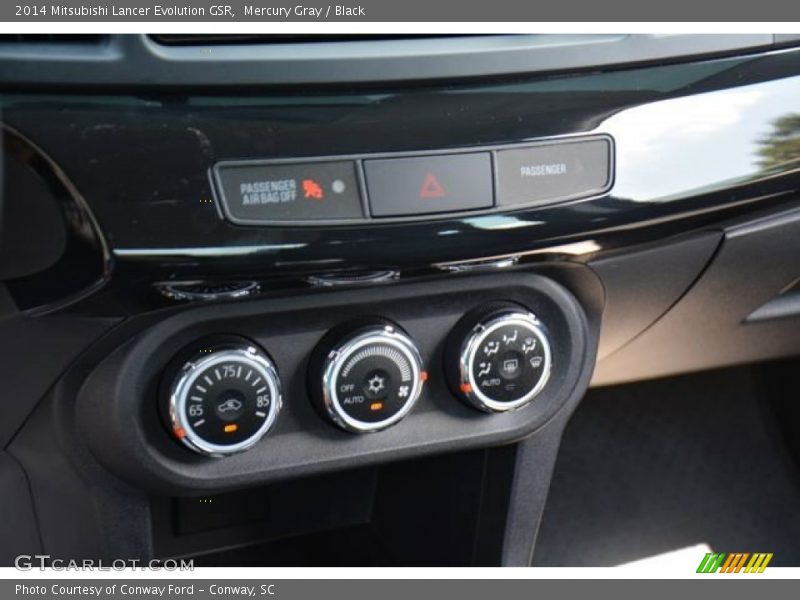 Mercury Gray / Black 2014 Mitsubishi Lancer Evolution GSR