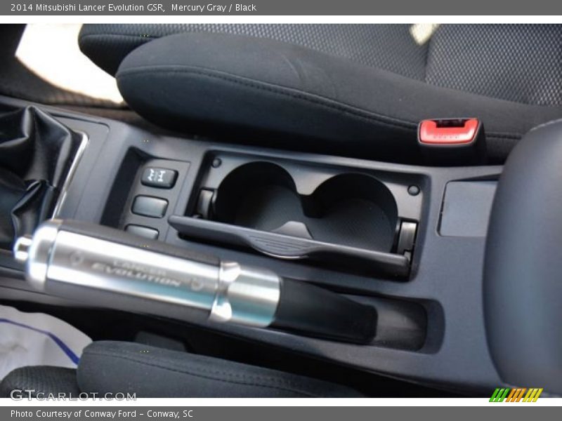 Mercury Gray / Black 2014 Mitsubishi Lancer Evolution GSR