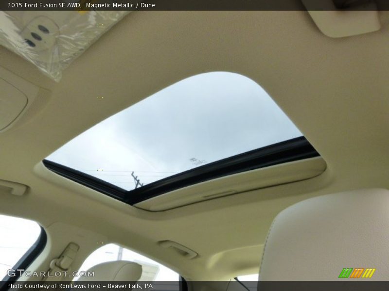 Magnetic Metallic / Dune 2015 Ford Fusion SE AWD