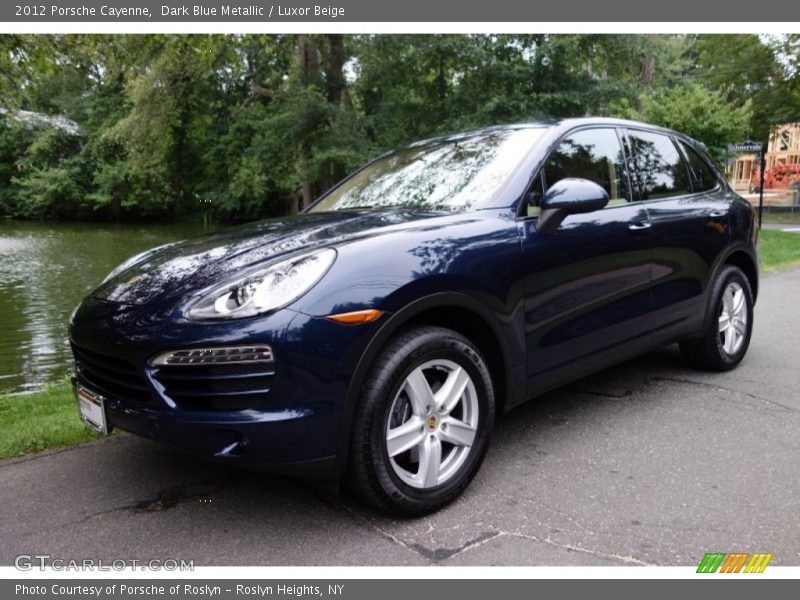 Dark Blue Metallic / Luxor Beige 2012 Porsche Cayenne