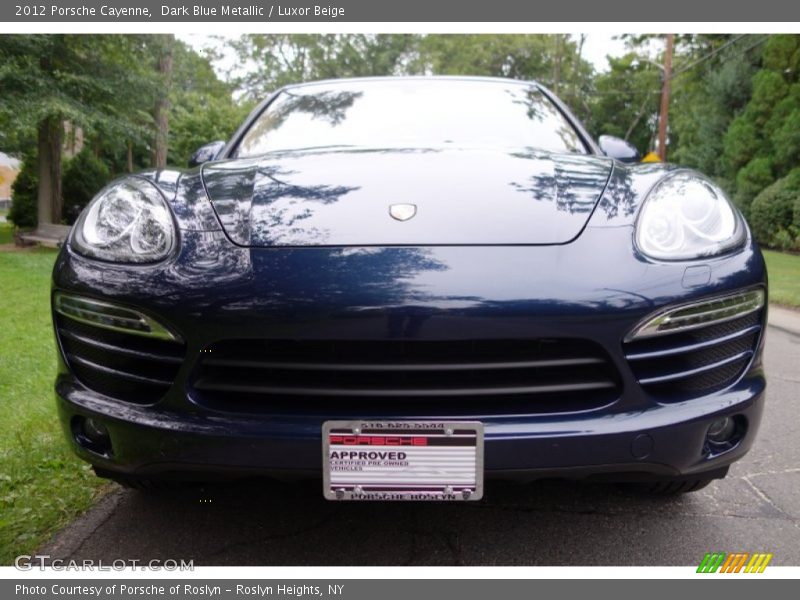 Dark Blue Metallic / Luxor Beige 2012 Porsche Cayenne