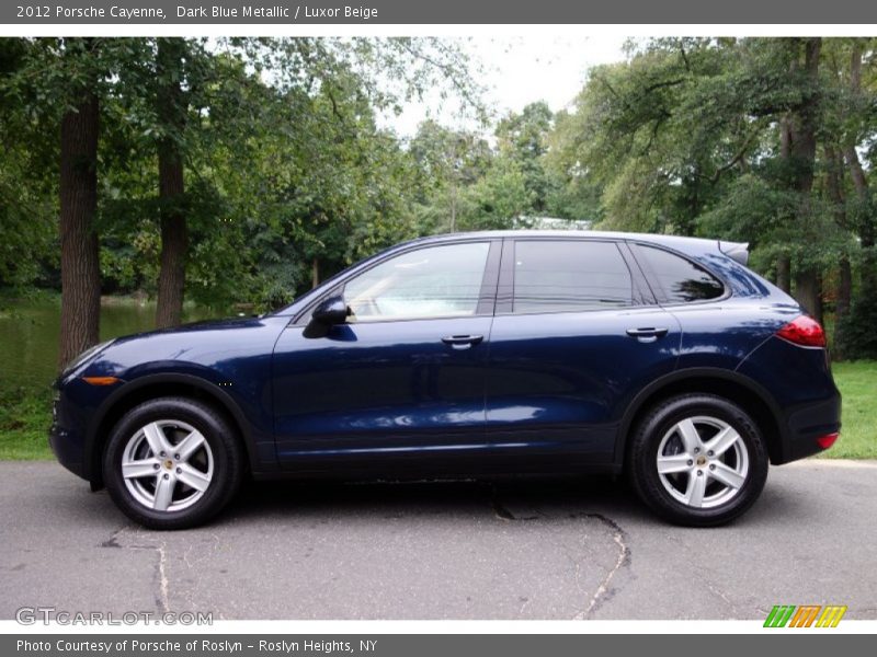 Dark Blue Metallic / Luxor Beige 2012 Porsche Cayenne