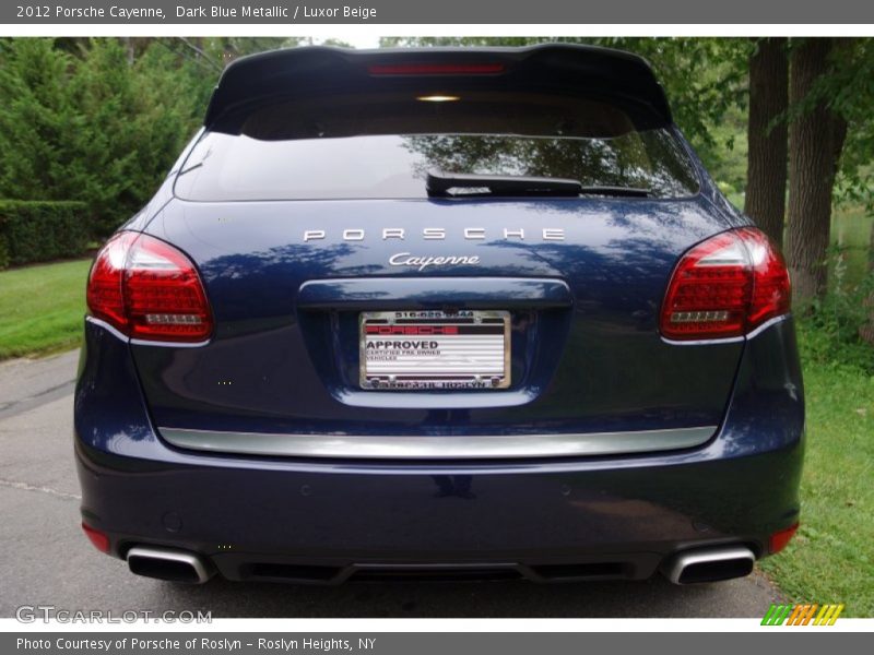 Dark Blue Metallic / Luxor Beige 2012 Porsche Cayenne