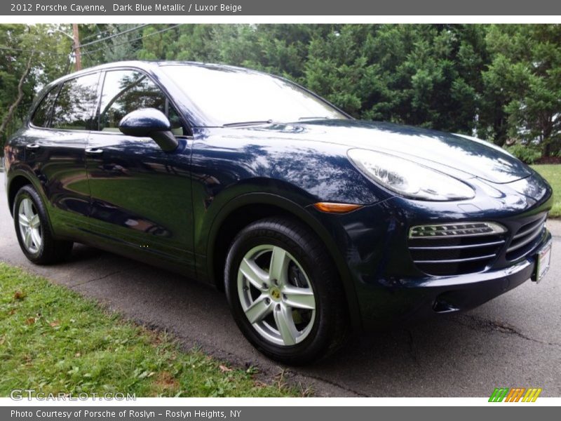 Dark Blue Metallic / Luxor Beige 2012 Porsche Cayenne