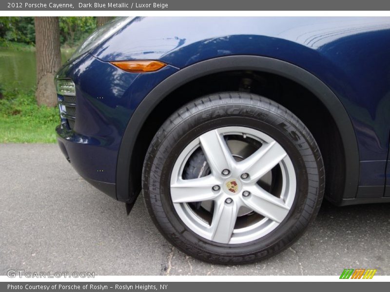 Dark Blue Metallic / Luxor Beige 2012 Porsche Cayenne