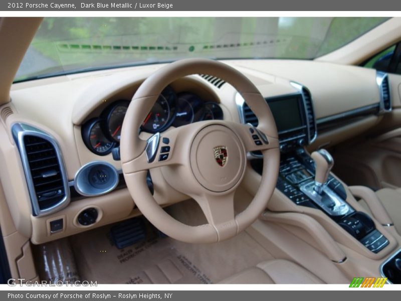 Dark Blue Metallic / Luxor Beige 2012 Porsche Cayenne