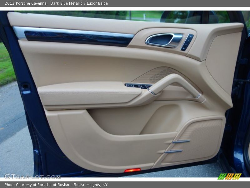 Dark Blue Metallic / Luxor Beige 2012 Porsche Cayenne