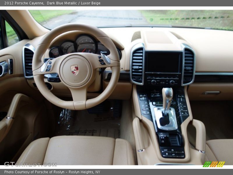 Dark Blue Metallic / Luxor Beige 2012 Porsche Cayenne