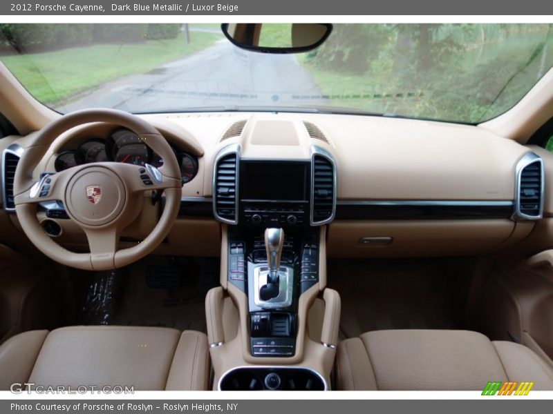 Dark Blue Metallic / Luxor Beige 2012 Porsche Cayenne