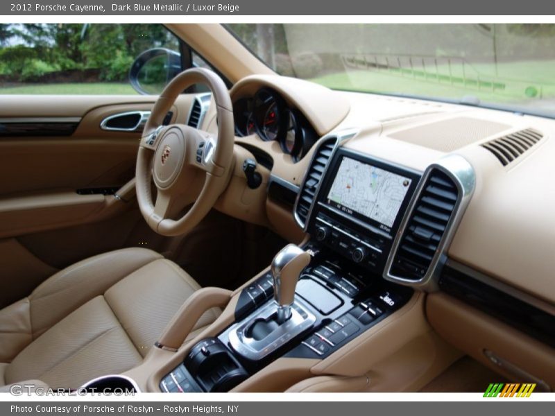 Dark Blue Metallic / Luxor Beige 2012 Porsche Cayenne