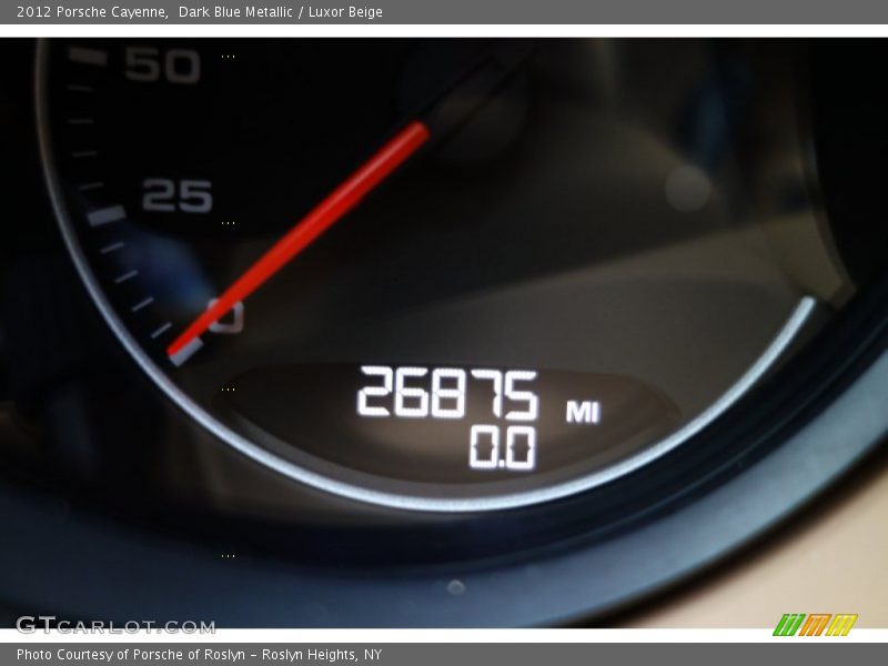 Dark Blue Metallic / Luxor Beige 2012 Porsche Cayenne
