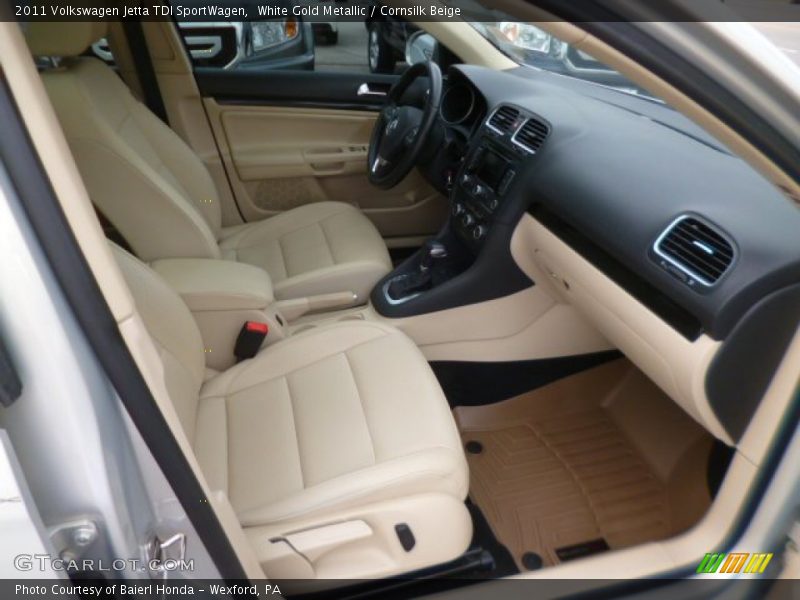 White Gold Metallic / Cornsilk Beige 2011 Volkswagen Jetta TDI SportWagen