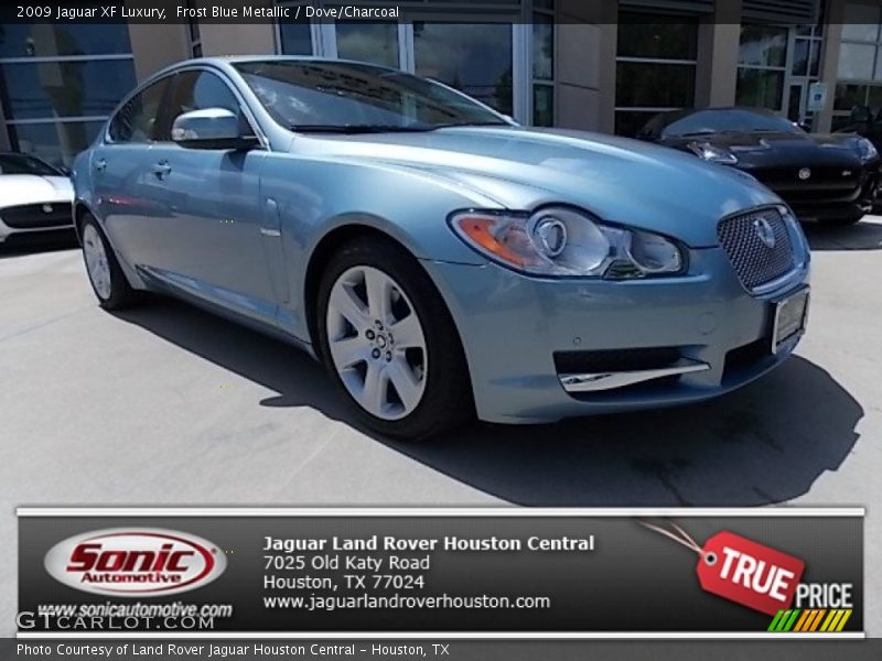 Frost Blue Metallic / Dove/Charcoal 2009 Jaguar XF Luxury