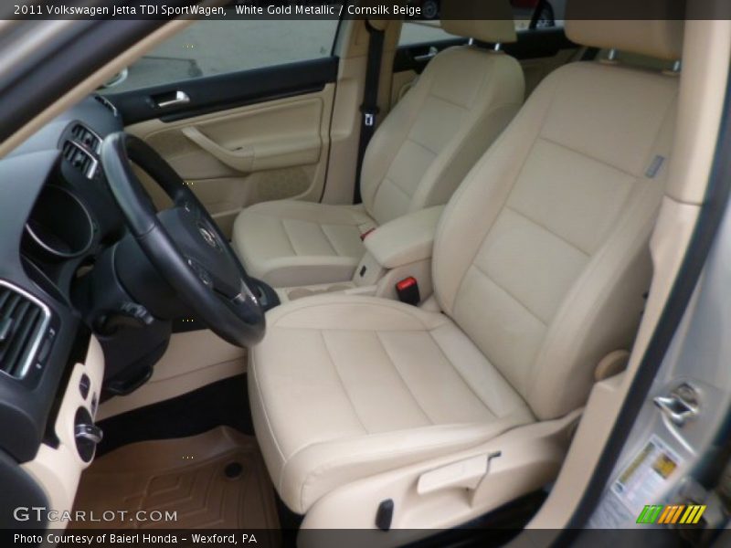 White Gold Metallic / Cornsilk Beige 2011 Volkswagen Jetta TDI SportWagen