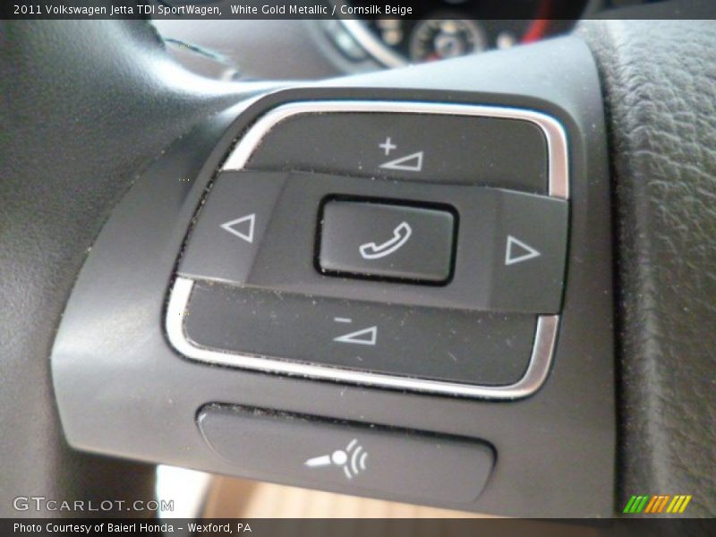 White Gold Metallic / Cornsilk Beige 2011 Volkswagen Jetta TDI SportWagen