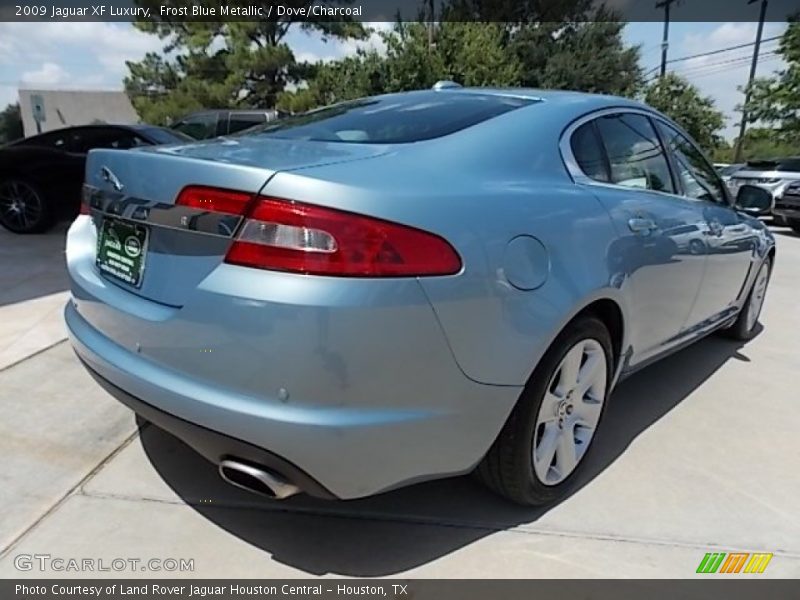 Frost Blue Metallic / Dove/Charcoal 2009 Jaguar XF Luxury