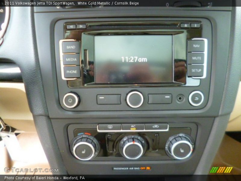 White Gold Metallic / Cornsilk Beige 2011 Volkswagen Jetta TDI SportWagen