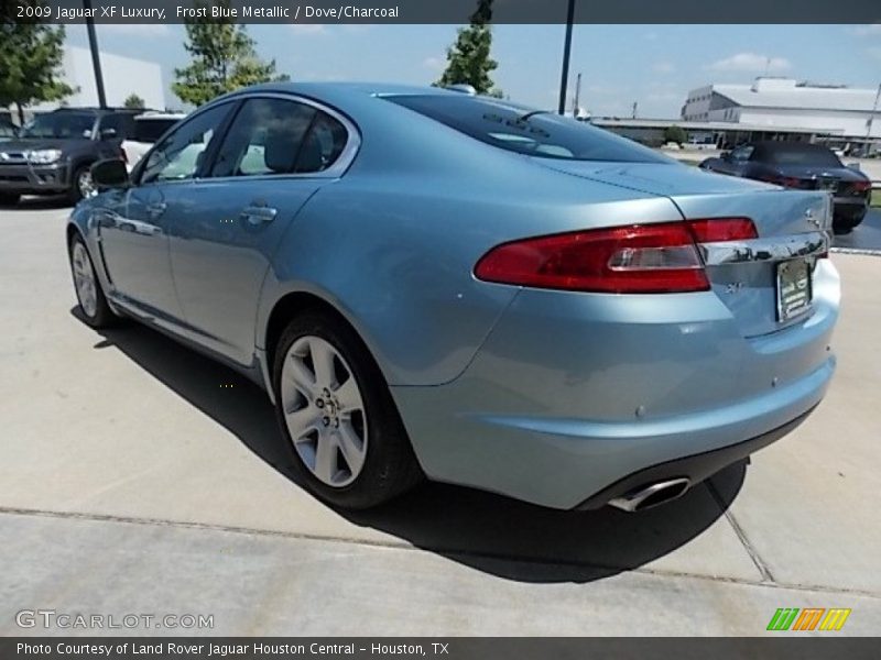 Frost Blue Metallic / Dove/Charcoal 2009 Jaguar XF Luxury