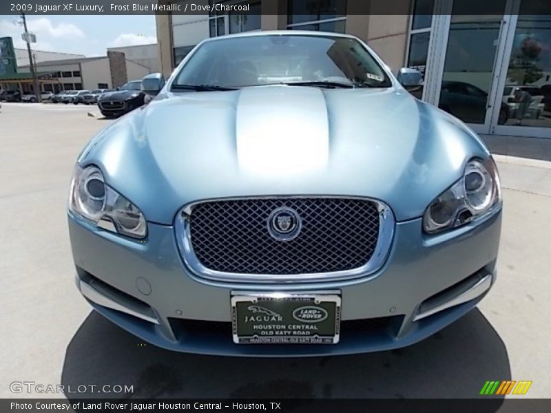 Frost Blue Metallic / Dove/Charcoal 2009 Jaguar XF Luxury