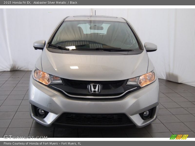 Alabaster Silver Metallic / Black 2015 Honda Fit EX