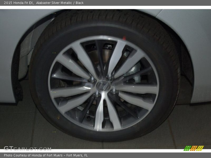 Alabaster Silver Metallic / Black 2015 Honda Fit EX