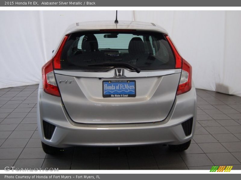 Alabaster Silver Metallic / Black 2015 Honda Fit EX