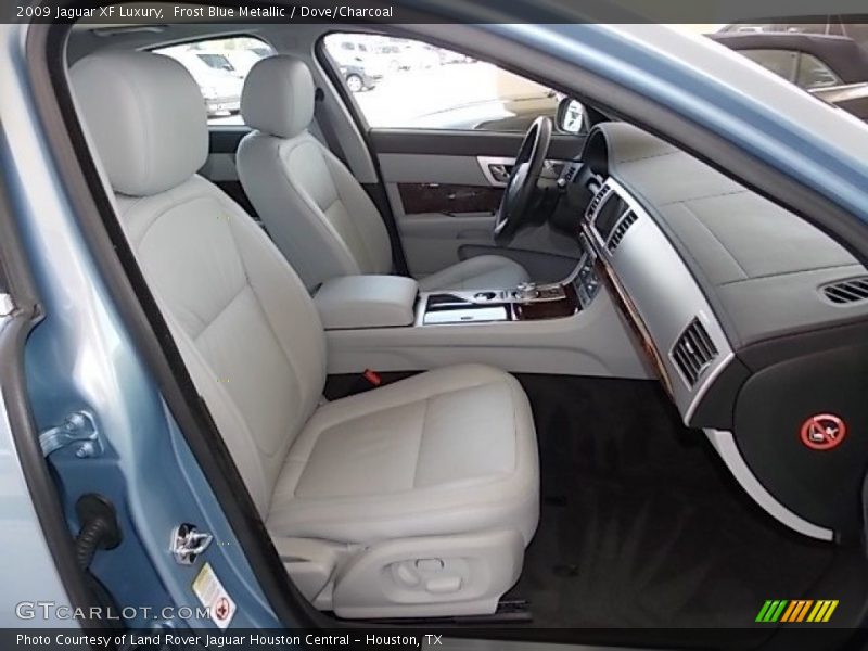Frost Blue Metallic / Dove/Charcoal 2009 Jaguar XF Luxury