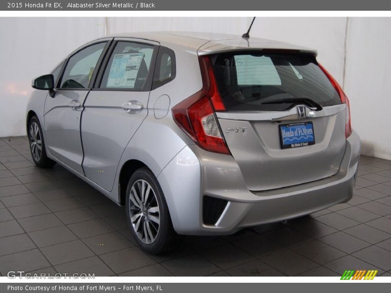 Alabaster Silver Metallic / Black 2015 Honda Fit EX
