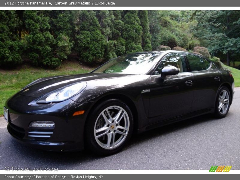Carbon Grey Metallic / Luxor Beige 2012 Porsche Panamera 4