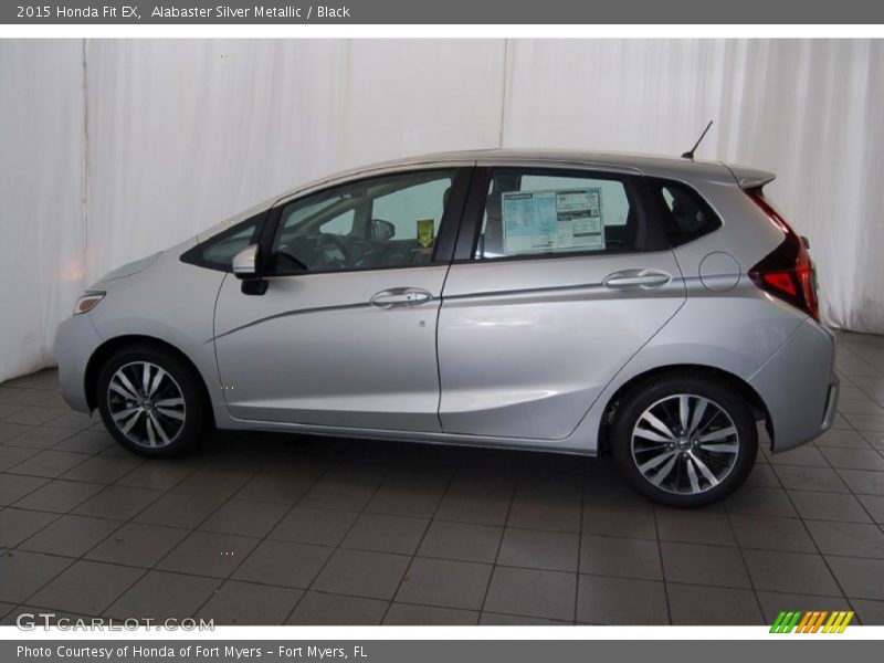 Alabaster Silver Metallic / Black 2015 Honda Fit EX