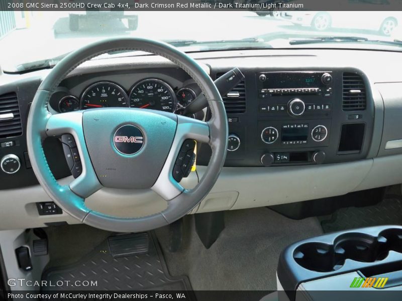 Dark Crimson Red Metallic / Dark Titanium/Light Titanium 2008 GMC Sierra 2500HD Crew Cab 4x4