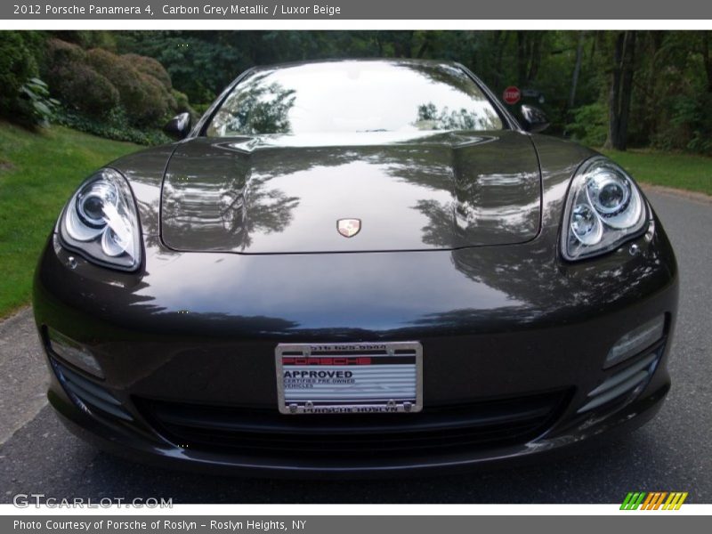 Carbon Grey Metallic / Luxor Beige 2012 Porsche Panamera 4