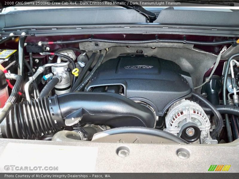 Dark Crimson Red Metallic / Dark Titanium/Light Titanium 2008 GMC Sierra 2500HD Crew Cab 4x4