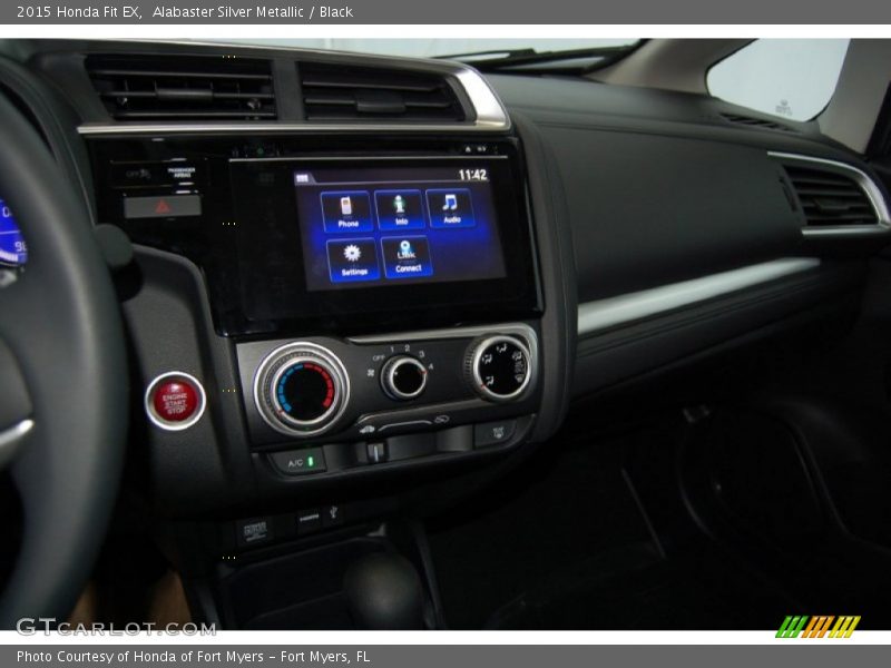 Alabaster Silver Metallic / Black 2015 Honda Fit EX
