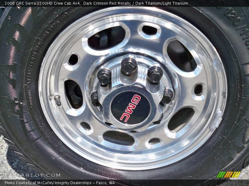 Dark Crimson Red Metallic / Dark Titanium/Light Titanium 2008 GMC Sierra 2500HD Crew Cab 4x4