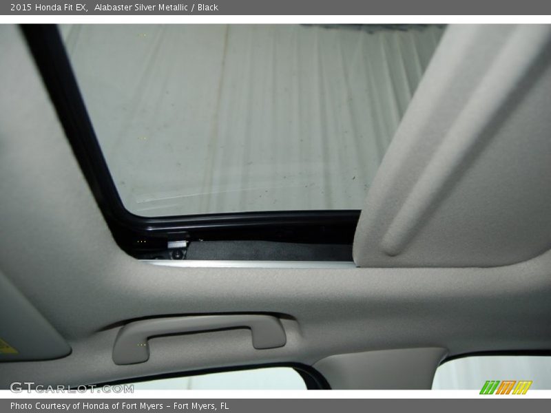Alabaster Silver Metallic / Black 2015 Honda Fit EX