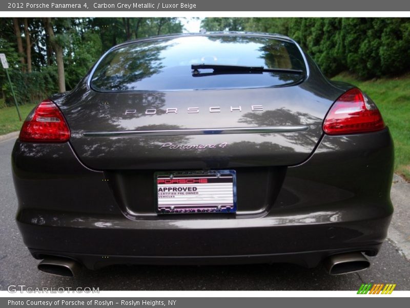 Carbon Grey Metallic / Luxor Beige 2012 Porsche Panamera 4