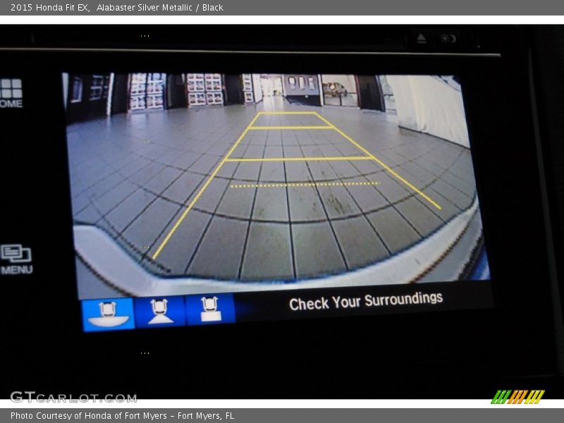 Alabaster Silver Metallic / Black 2015 Honda Fit EX